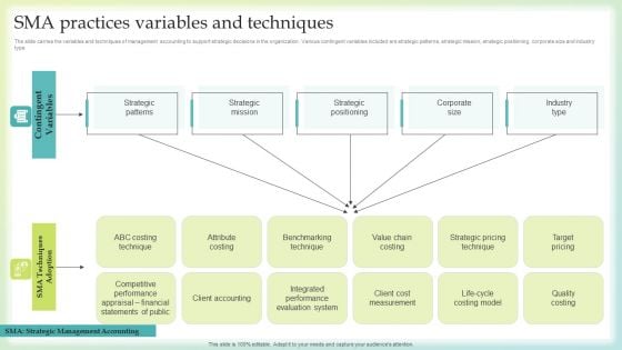 SMA Practices Variables And Techniques Themes PDF