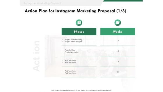 SMM Action Plan For Instagram Marketing Proposal Ppt Infographic Template Slides PDF