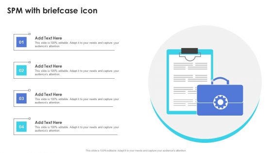 SPM With Briefcase Icon Ppt PowerPoint Presentation File Maker PDF