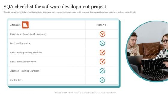 SQA Checklist For Software Development Project Diagrams PDF