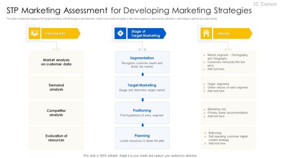 STP Marketing Assessment For Developing Marketing Strategies Guidelines PDF