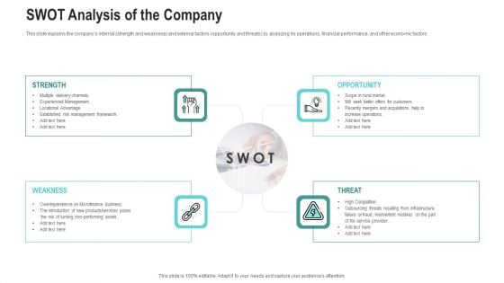 SWOT Analysis Of The Company Ppt Slides Vector PDF SWOT Analysis Of The Company Ppt Slides Vector PDF