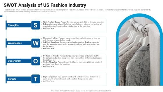 SWOT Analysis Of US Fashion Industry Market Entry Approach For Apparel Sector Sample PDF