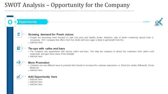 SWOT Analysis Opportunity For The Company Ppt Gallery Graphic Images PDF SWOT Analysis Opportunity For The Company Ppt Gallery Graphic Images PDF