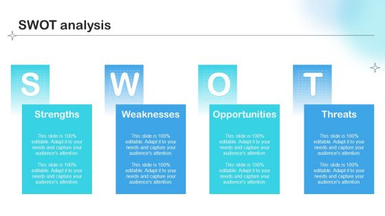 SWOT Analysis Sample Brand Expansion Positioning Strategy Themes PDF