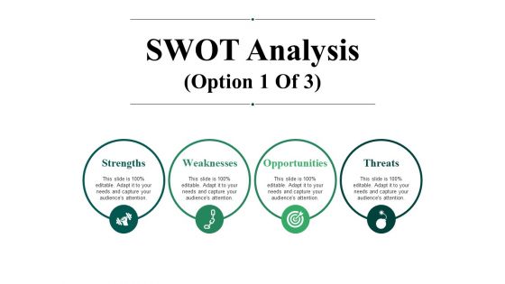 SWOT Analysis Template 1 Ppt PowerPoint Presentation Summary Ideas