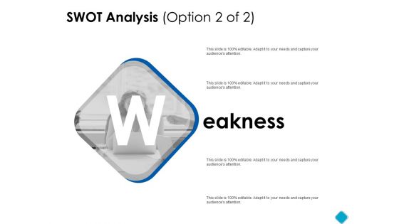 SWOT Analysis Weakness Ppt PowerPoint Presentation Gallery Graphics