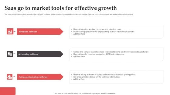 Saas Go To Market Tools For Effective Growth Topics PDF