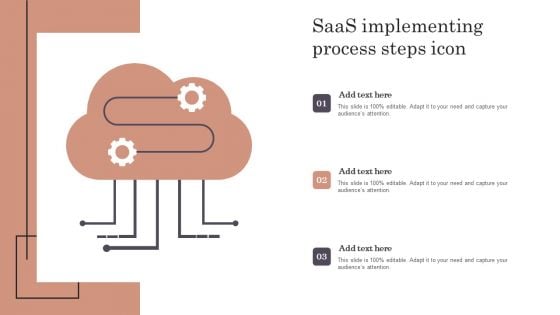 Saas Implementing Process Steps Icon Ideas PDF