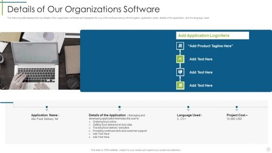 Saas Provider Details Of Our Organizations Software Ppt Layouts Backgrounds PDF Saas Provider Details Of Our Organizations Software Ppt Layouts Backgrounds PDF