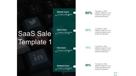 Saas Sale Paid Users Ppt PowerPoint Presentation Ideas Icon