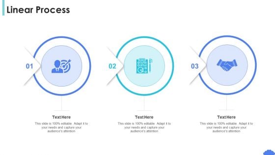 Saas Sales Pitch Deck Linear Process Ppt Pictures Slides PDF