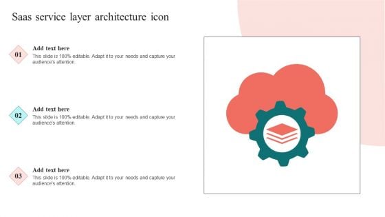 Saas Service Layer Architecture Icon Mockup PDF