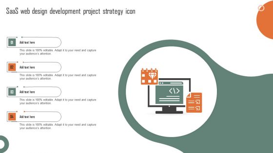 Saas Web Design Development Project Strategy Icon Introduction PDF