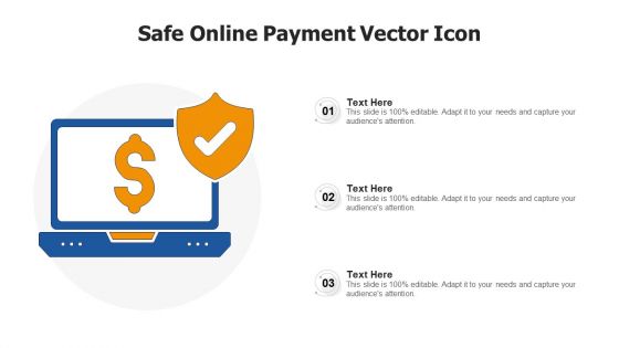 Safe Online Payment Vector Icon Ppt PowerPoint Presentation File Background Images PDF