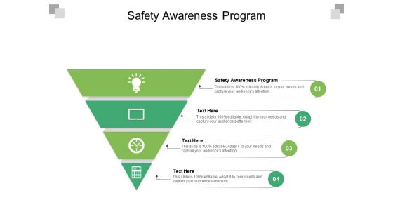 Safety Awareness Program Ppt PowerPoint Presentation Summary Template Cpb Pdf