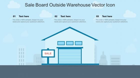 Sale Board Outside Warehouse Vector Icon Ppt PowerPoint Presentation File Background Image PDF