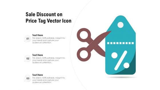 Sale Discount On Price Tag Vector Icon Ppt PowerPoint Presentation Samples PDF