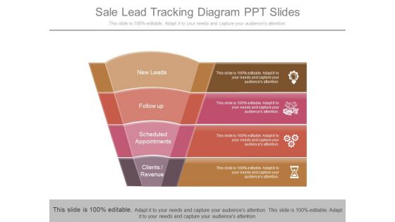 Sale Lead Tracking Diagram Ppt Slides