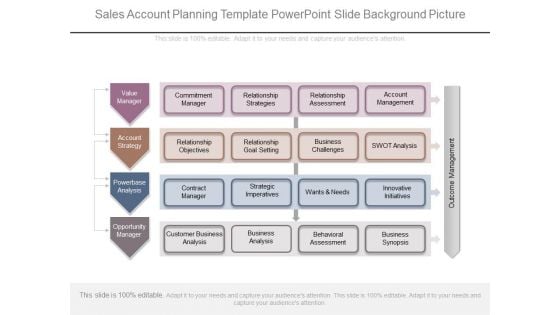 Sales Account Planning Template Powerpoint Slide Background Picture