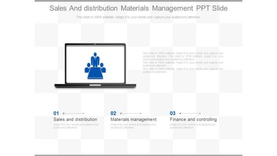 Sales And Distribution Materials Management Ppt Slide