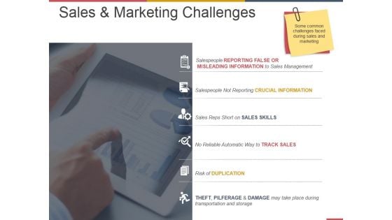 Sales And Marketing Challenges Ppt PowerPoint Presentation Ideas Slideshow