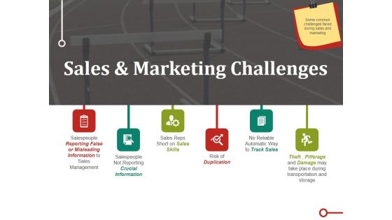 Sales And Marketing Challenges Ppt PowerPoint Presentation Styles Master Slide