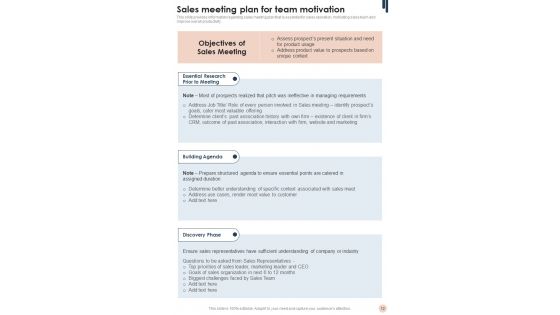 Sales And Marketing Guidelines Playbook Template