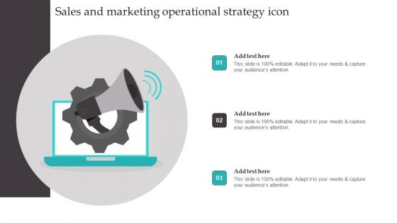 Sales And Marketing Operational Strategy Icon Portrait PDF