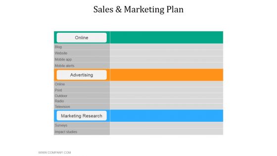 Sales And Marketing Plan Template 2 Ppt PowerPoint Presentation Layouts Gallery