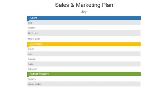 Sales And Marketing Plan Template 2 Ppt PowerPoint Presentation Show