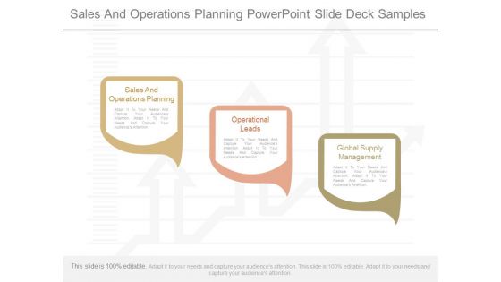 Sales And Operations Planning Powerpoint Slide Deck Samples