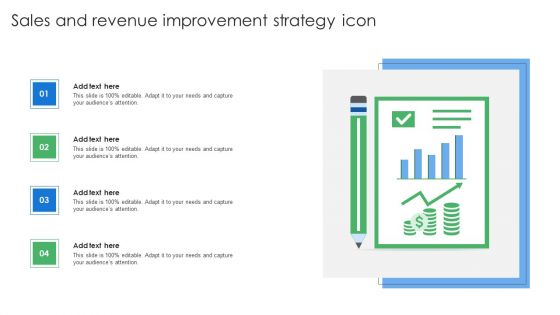 Sales And Revenue Improvement Strategy Icon Elements PDF