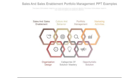 Sales And Sales Enablement Portfolio Management Ppt Examples