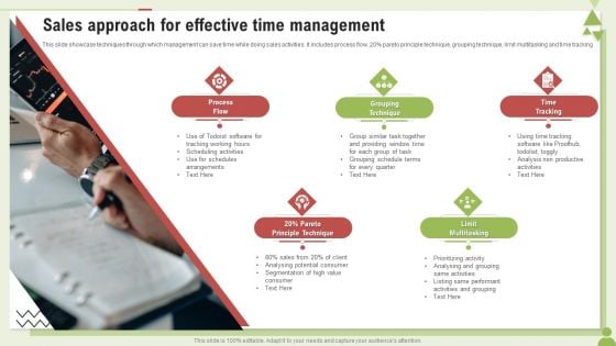 Sales Approach For Effective Time Management Ppt PowerPoint Presentation Visual Aids Backgrounds PDF Sales Approach For Effective Time Management Ppt PowerPoint Presentation Visual Aids Backgrounds PDF