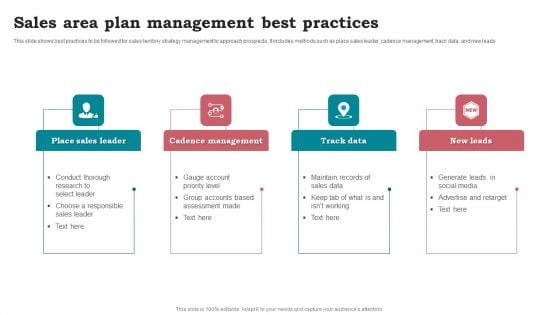 Sales Area Plan Management Best Practices Information PDF