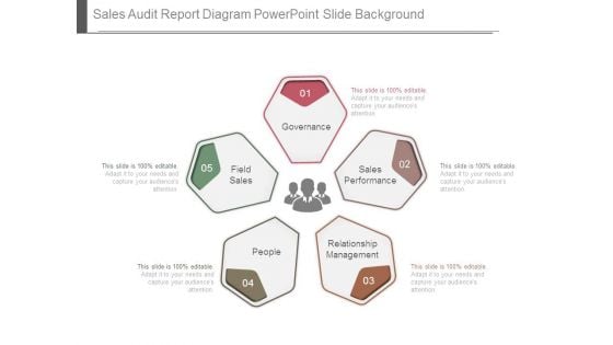 Sales Audit Report Diagram Powerpoint Slide Background