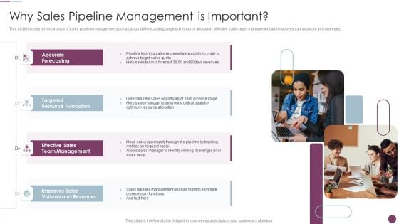 Sales Automation Procedure Why Sales Pipeline Management Is Important Summary PDF
