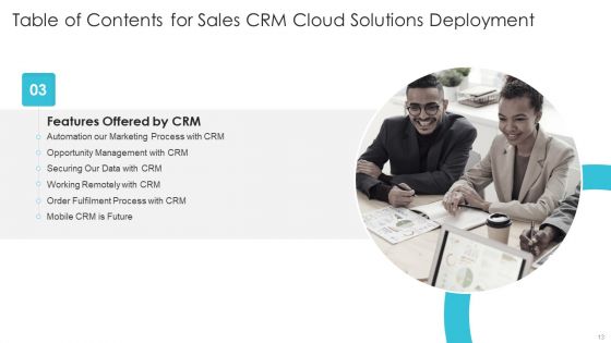 Sales CRM Cloud Solutions Deployment Ppt PowerPoint Presentation Complete Deck With Slides