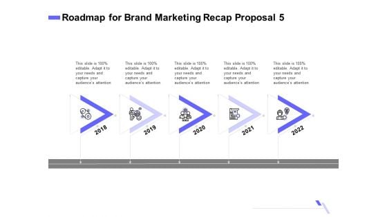 Sales Campaign Recap Roadmap For Brand Marketing Recap Proposal 5 Ppt PowerPoint Presentation Styles Example PDF