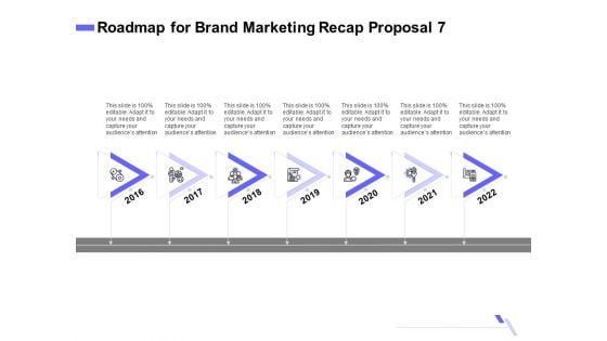Sales Campaign Recap Roadmap For Brand Marketing Recap Proposal 7 Ppt PowerPoint Presentation Layouts Portrait PDF