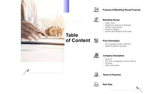 Sales Campaign Recap Table Of Content Ppt PowerPoint Presentation Styles Shapes PDF Sales Campaign Recap Table Of Content Ppt PowerPoint Presentation Styles Shapes PDF