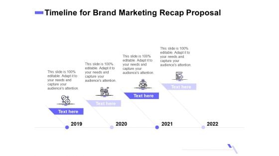 Sales Campaign Recap Timeline For Brand Marketing Recap Proposal Ppt PowerPoint Presentation Infographic Template Graphics Template PDF