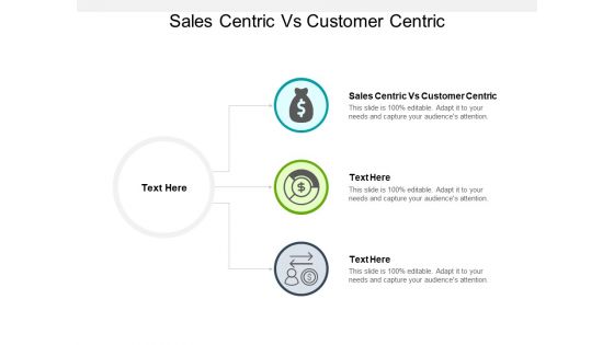 Sales Centric Vs Customer Centric Ppt PowerPoint Presentation Layouts Deck Cpb