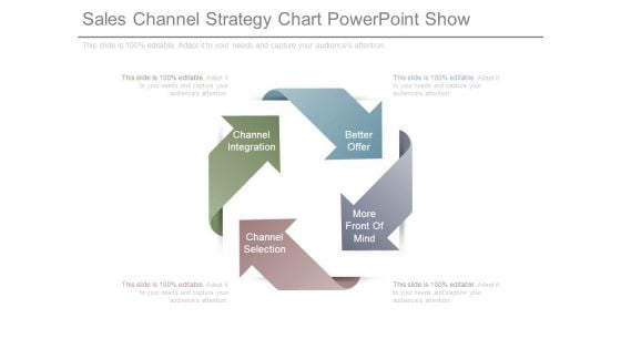 Sales Channel Strategy Chart Powerpoint Show