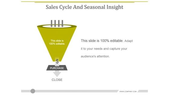 Sales Cycle And Seasonal Insight Template 2 Ppt PowerPoint Presentation Infographics Gridlines