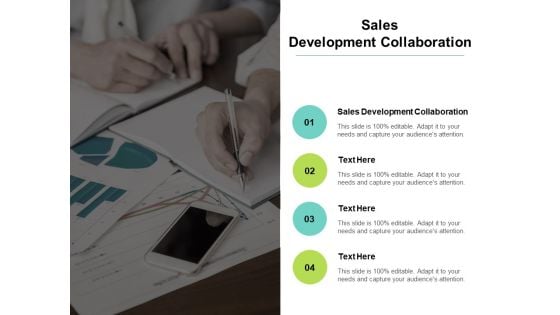 Sales Development Collaboration Ppt PowerPoint Presentation Inspiration Elements Cpb
