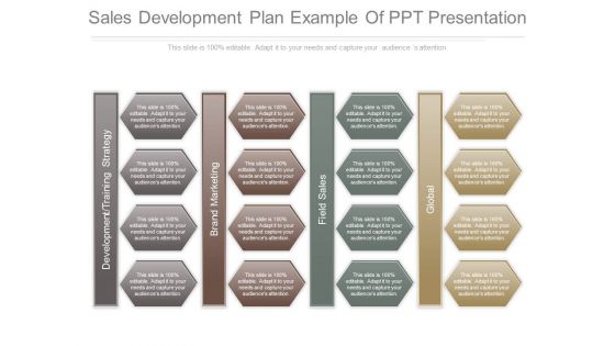 Sales Development Plan Example Of Ppt Presentation