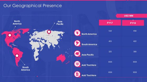 Sales Development Representative Playbook Our Geographical Presence Ppt Icon Files PDF