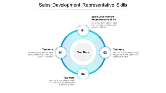 Sales Development Representative Skills Ppt PowerPoint Presentation Inspiration Introduction Cpb